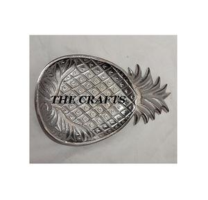 Plateau de vanité de très bonne conception Plat à feuilles en aluminium Plateau d'assiette de service pour accessoires de table à bon prix - Product Image 4