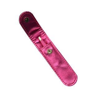 Pince à épiler en acier inoxydable de haute qualité avec logo personnalisé, à pointe inclinée, avec peigne et clip, options roses, vente en gros - Product Image 5