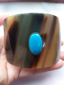 BOOST BUFFALO HORN Hecho a mano de lujo al por mayor Natural Buffalo Ox Cow Horn Bangle Joyería de moda para hombres y mujeres - Product Image 4