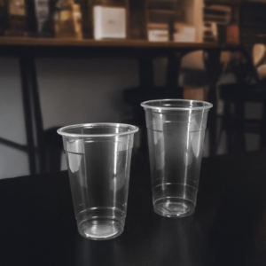 Quang Quan, vasos de plástico desechables de 95mm con tapa, Material PET/PP, pared simple transparente, tamaños de 16/20/24oz para bebidas frías, té con leche - Product Image 2