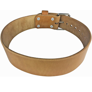 เข็มขัดยกน้ำหนักหนังแท้ OEM สำหรับออกกำลังกาย แข็งแรง ทนทาน กว้าง 4 นิ้ว หนา 10 มม. กันลื่น ระบายอากาศได้ดี ยี่ห้อ QASWA SPORTS ระดับมืออาชีพ - Product Image 1