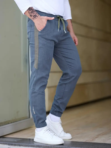<b>Men's</b> Lightweight Solid Color Jogger Pants Drawstrings Cotton Blend Casual Stylish Outdoor Quick-Dry Breathable <b>Trousers</b> 2025 - Product Image 6