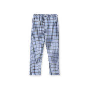 Ensemble de Robe à Carreaux Bleu et Noir pour Homme, Vêtements de Nuit SAMLP24-07, Pyjama de Luxe, Vêtements de Maison, Coton Doux, Taille XL, Style Couple Décontracté - Product Image 2