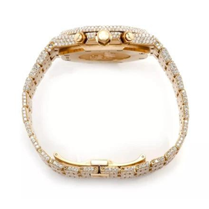 Venta al por mayor Iced Out Moissanite Reloj | VVS Skeleton Diseño Presidencial de Lujo - Product Image 5