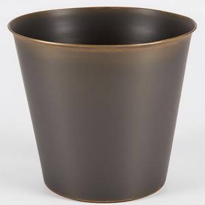 Poubelle en acier galvanisé de qualité supérieure sans couvercle Surface noire polie conçue pour les maisons décoratives Intérieurs de vie sophistiqués - Product Image 4