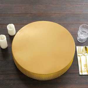 Ensemble de supports à gâteaux en métal de culture indienne, conçu pour une expérience culinaire raffinée avec un niveau de présentation surélevé amélioré lors d'événements spéciaux - Product Image 3