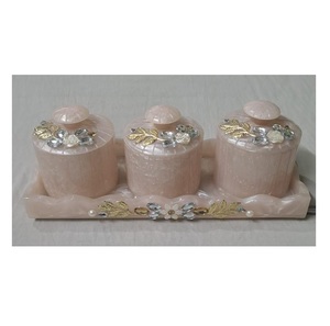 Prix de gros Ensemble de pots de fruits secs en résine avec tirage au sort Qualité personnalisée en Inde Meilleures ventes - Product Image 1