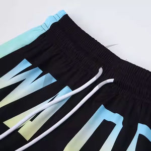 Wade Mesh personnalisé pour hommes en noir uni avec cordon de serrage à la taille courte, séchage rapide et léger Fitness Running Shorts pour hommes - Product Image 5