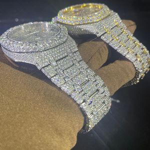 Reloj de lujo VVS Moissanite | Iced Out Esqueleto presidencial | Pasa el probador de diamantes al por mayor - Product Image 4