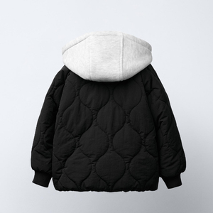 Blouson matelassé zippé pour enfants, chaud et respirant, veste d'hiver matelassée, mode enfant, rembourrage chaud, confortable à porter, blouson aviateur 2026 - Product Image 4