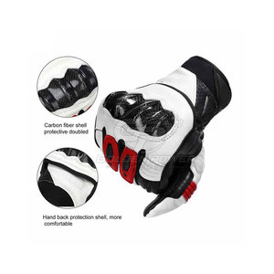 Guantes de Motociclismo de Cuero Resistentes con Paneles Transpirables y Palma Acolchada para Mayor Comodidad al Conducir - Product Image 2