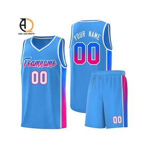 Ropa de baloncesto transpirable 100% poliéster baloncesto Jersey personalizado niños baloncesto uniforme - Product Image 4