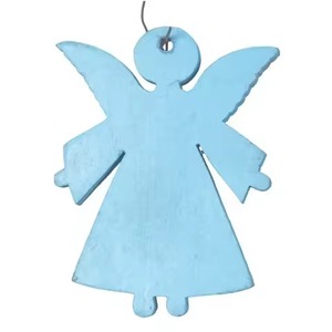 Ornements de Noël modernes en bois faits à la main de haute qualité couleurs et tailles personnalisables décorations suspendues d'arbre de Noël charme de vacances - Product Image 5