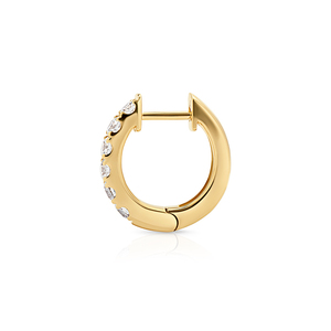 Pendientes de Aro con Diamantes Cultivados en Laboratorio con Certificación IGI, Corte Brillante, Oro Blanco de 14K con Baño de Rodio, Minimalistas, de Lujo para Uso Diario, para Mujer - Product Image 2