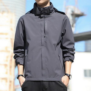 <b>Men's</b> <b>3</b>-<b>in</b>-<b>1</b> Casual Jacket Waterproof Sports <b>Coat</b> with Stand Collar for Spring and Autumn - Product Image 6