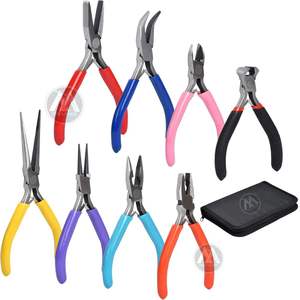 8Pcs Jewelry Making <b>Pliers</b> <b>Set</b> for Wire Cutting Wire Wrapping Straightening Shaping Crimping and Other DIY Crafts. - Product Image 1
