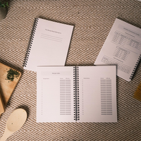 Carnet de recettes personnalisé, couverture rigide, classeur de notes de cuisine DIY, format A5, journal alimentaire vide, planificateur, papeterie, blocs-notes, fournitures pour chefs