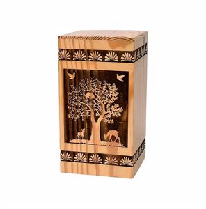 Handcrafted Rosewood Wooden Cremation Urn Tree of Life Design <b>Memorial</b> Urn for Ashes Decorative Funeral <b>Keepsake</b> <b>Box</b> - Product Image 4