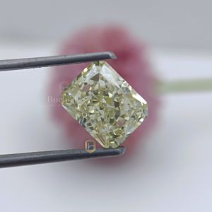 Diamante suelto americano triturado con hielo amarillo claro único de 1ct a 10ct Diamantes CZ de color único y raro para joyería - Product Image 1