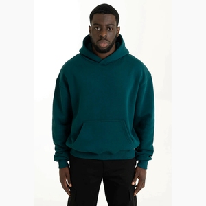 Sudaderas con capucha de estilo esencial personalizadas sin cordón antiarrugas 100% algodón hombres Unisex sudaderas pantalones de chándal conjunto chándales - Product Image 1