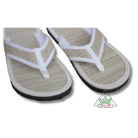 Tongs d'été écologiques en bambou pour hôtels de luxe, antidérapantes, respirantes, avec semelle intérieure en EVA légère, claquettes ouvertes Evergreen