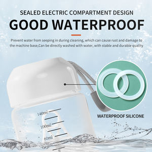 Mug à café en verre cristallin à agitation électrique à un seul bouton, compatible micro-ondes, design minimaliste, motif logo, vaisselle étanche - Product Image 2