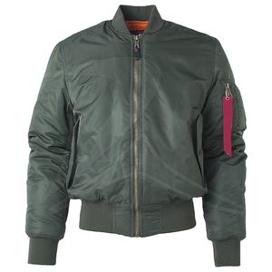Chaqueta Bomber de Invierno de Punto Entallada para Hombre, Talla Grande, con Cremallera, Casual, Mangas Largas, Relleno de Algodón, Venta al por Mayor Personalizada - Product Image 1