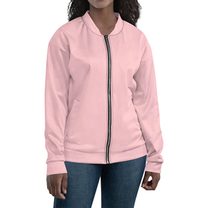 Women's Stand Collar Bomber <b>Jacket</b> Long Sleeve Full Zip-Up Quick Dry Breathable Nylon Material for Winter Season - Product Image 1