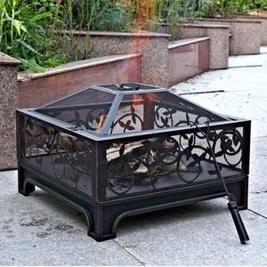 Foyer de jardin en fonte épaisse pour une durabilité accrue et un charme rustique dans les espaces de vie extérieurs - Product Image 2