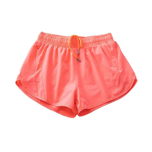 Pantalones cortos deportivos de cintura alta para mujer, transpirables, de poliéster/Rayón, con cintura elástica - Product Image 3