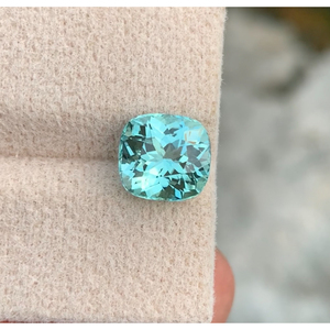 Turmalina natural color menta marina de 3.0 CT, corte excelente, sin defectos, procedente de Afganistán. - Product Image 1