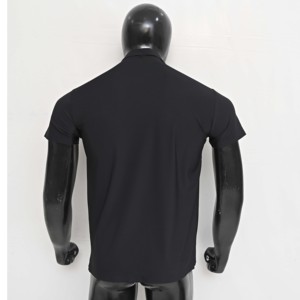 Ropa de algodón negro deportes de verano entrenamiento gimnasio transpirable de secado rápido en blanco hombres Golf bordado impreso personalizado Polo camiseta - Product Image 4