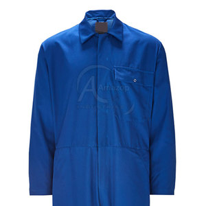 Combinaison de travail en polyester bleu, anti-poussière, uniforme, manches longues, longueur intégrale, usage industriel, combinaison de sécurité personnalisée, Amazop Industries - Product Image 3