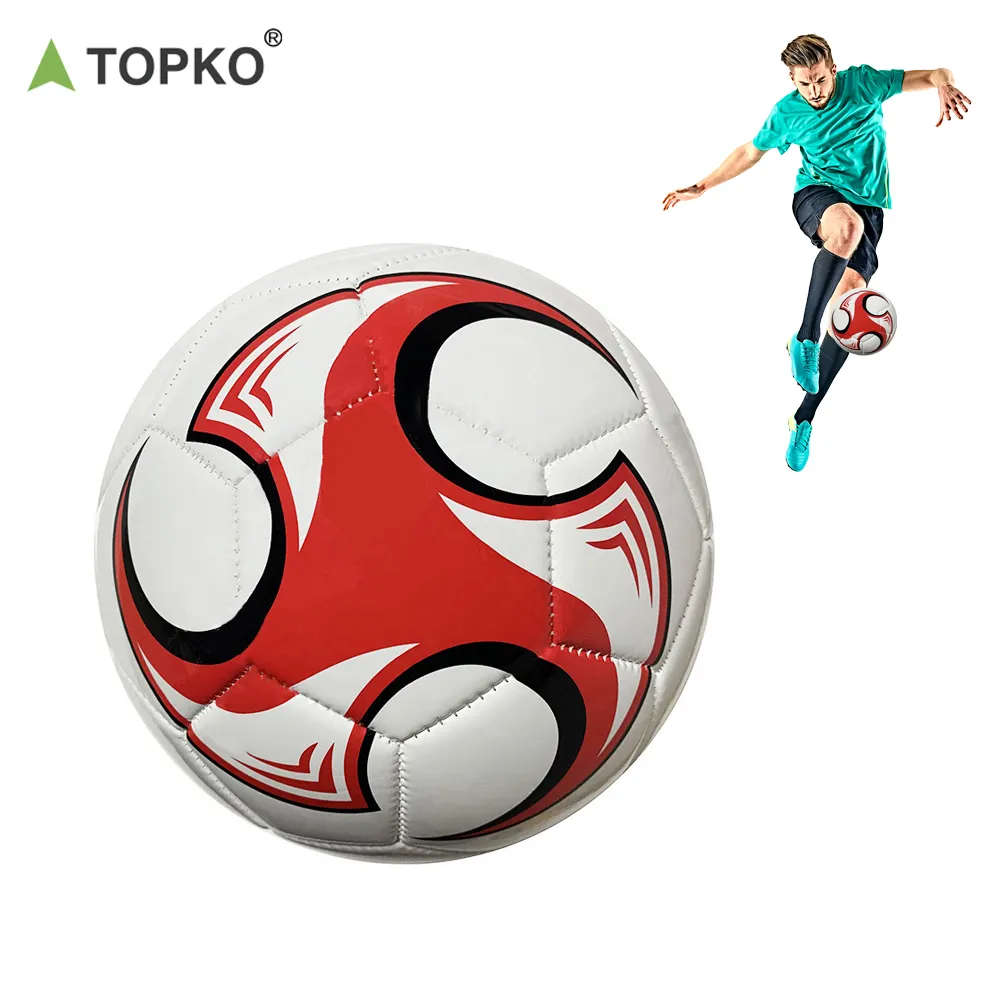 Topko Beste Kwaliteit Pvc/Pu Voetbal Making Machine Genaaid Voetbal Voetbal Kleurrijke Bal