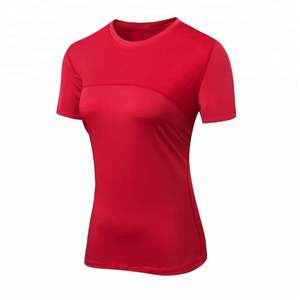 Camiseta Popular para Mujer, Lisa, de Manga Corta, Estilo Casual, con Cuello Redondo, Ajustada, Transpirable, Suave, Informal para el Verano - Product Image 4