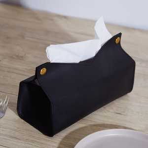 Cuero 5 colores impermeable hogar coche tejido almacenamiento escritorio decoración caja de pañuelos cubierta - Product Image 5