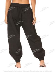 Pantalon Aladdin taille libre pour femme écologique Hippy Boho classique hiver Yoga trémie droite Harem tissé Baggy respirant plat - Product Image 6