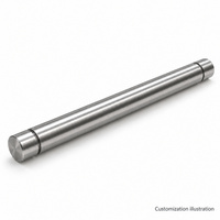 Custom Carbon Steel Locating Shaft with Two Retaining Ring Grooves