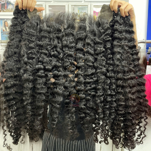 Vietnamita Virgin Genius Weft Premium HD Frontal 30 pulgadas Mejor precio Cutícula alineada Cabello humano Birmano Rizado Vendedores de cabello - Product Image 5
