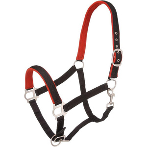 Halter de cheval en Nylon robuste rembourré réglable menton gorge mousqueton Style accessoires d'équipement équin en cuir - Product Image 5