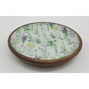 Platos de madera de gran diseño con forma redonda para servir, calcomanía esmaltada acabada para el hogar y la boda, platos de mesa y platos hechos a mano - Product Image 2