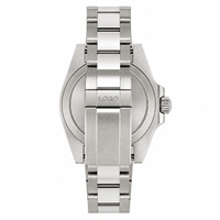 Montre de plongée pour homme avec logo personnalisé OEM, saphir lumineux, étanche 200 m, acier inoxydable, mouvement automatique NH35, montre mécanique pour homme 044