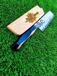 Cuchillo Santoku de acero al carbono personalizable con mango de cuerno de resina para uso de chef de cocina, Regalos perfectos DIY PARA EL Día del Padre, soporte OEM - Product Image 2