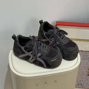 Women's 2025 <b>Lace</b>-Up Autumn Fitness Cross-Training Sports <b>Shoes</b> Low-Top with 10cm Upper Height Reduction Rubber Material - Product Image 1