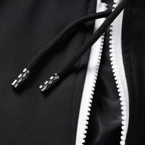 Chándal cortavientos de color sólido para hombre, ropa deportiva con logotipo personalizado, chándal cortavientos de nailon ligero 100%, conjunto de 2 piezas - Product Image 6