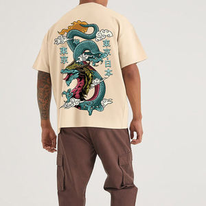 เสื้อยืดคอกลมแขนสั้นสำหรับผู้ชายทรงหลวมพิมพ์ลายสไตล์สตรีทแวร์ไซส์ใหญ่พิเศษโลโก้ตามสั่ง - Product Image 6