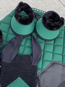 Silla de Montar a Caballo Occidental de Alta Calidad, Diseño Personalizado, Hardihood International HI-SP-23, Verde Cazador, Lana, Algodón, Forro Polar - Product Image 6