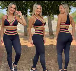 ชุดเลกกิ้ง2ชิ้นสำหรับเล่นโยคะฟิตเนสเล่นฟิตเนสเล่นฟิตเนส2025โลโก้ได้ตามต้องการ - Product Image 6