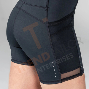 High Waist Leggings Custom Compression Running Shorts <b>Gym</b> <b>Bike</b> Shorts with Pocket - Product Image 6