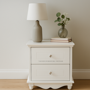 Servicios OEM y ODM para mesita de noche de madera y blanca del fabricante - Product Image 2